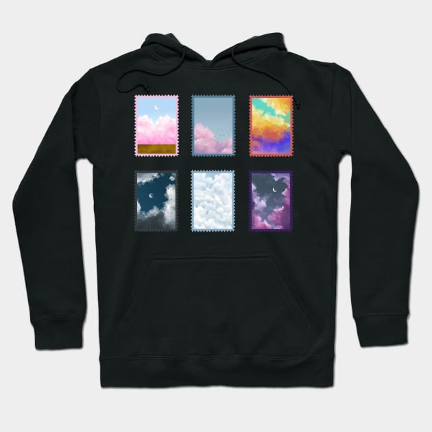 Postage Stamps Hoodie by lindepet